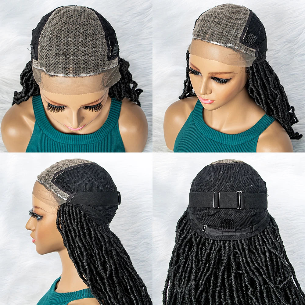 Synthetic Lace Front Wig Braided Wigs Braid African With Baby Hair Braided Lace Front Dreadlocks Wigs