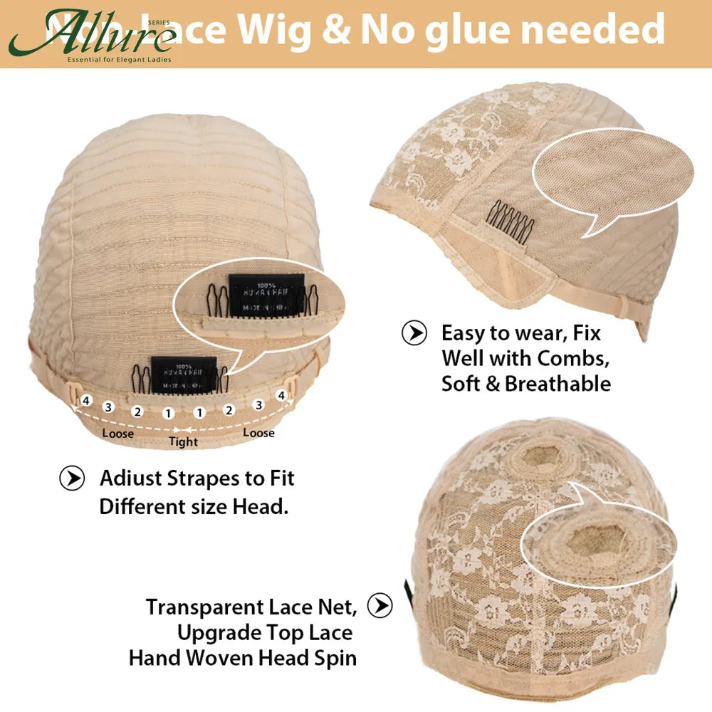 Short Blonde Pixie Cut Bob Human Hair Wigs Black Women Straight Colored 613 Pixie Wigs With Bangs Glueless Brazilian Hair Allure