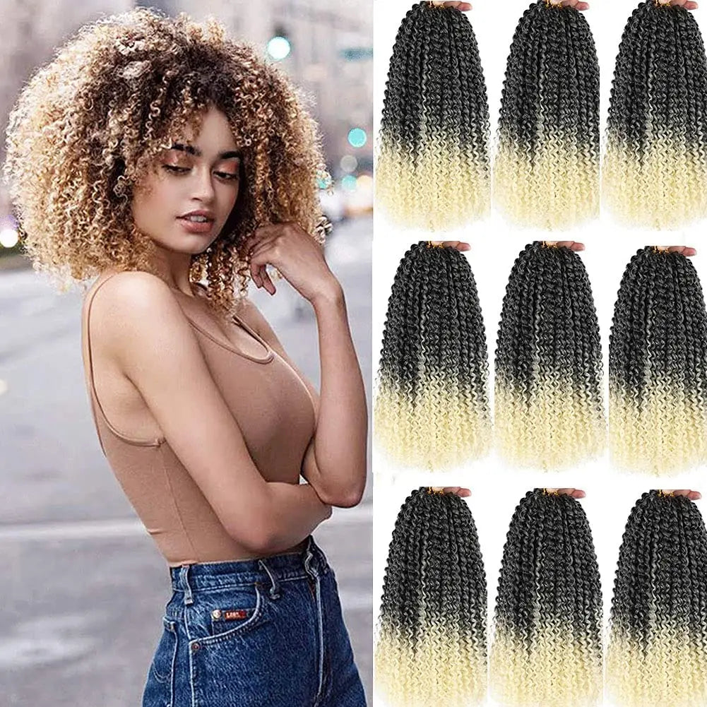 Hair Nest Afro Kinky Curly Braiding Hair Marlybob Crochet Braids Hair Short Pre-looped Crochet Passion Twist Braiding Hair