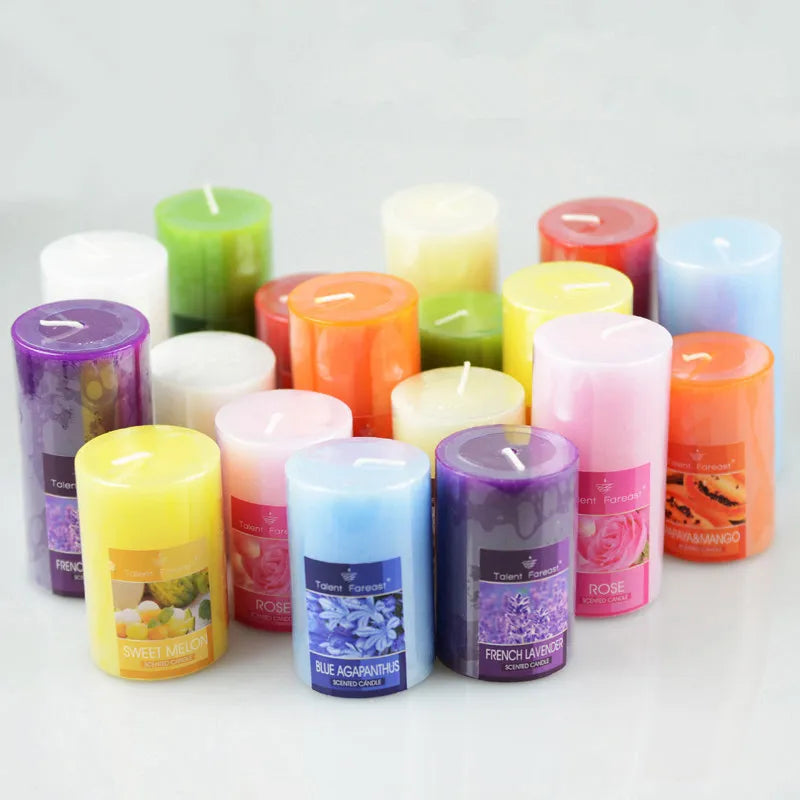 Cylindrical Aromatherapy Smokeless Candle Romantic Scented candles Fragrance Aroma Air Cleaner Wedding Birthday gift