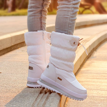 Winter Platform girls Boots Children Rubber anti-slip Snow Boots Shoes for girl big Kids Waterproof Warm Winter Shoes Botas