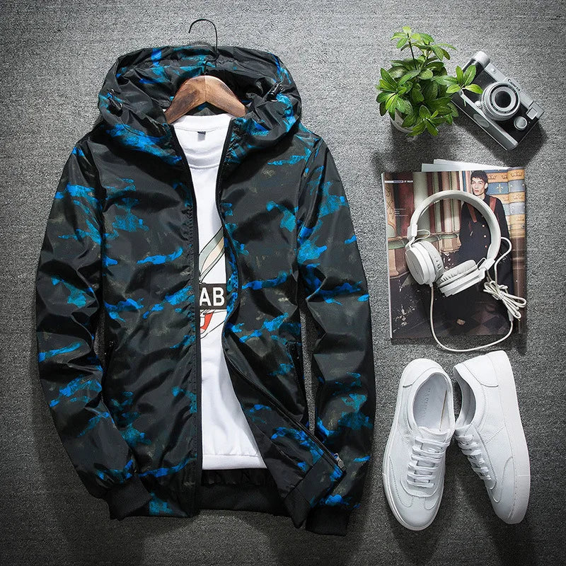 High Quality Mens Autumn Overcoat Blouse Coats Men's Coats Men Winter Jackets Soft Shell Camouflage Waterproof Windproof Outdoor