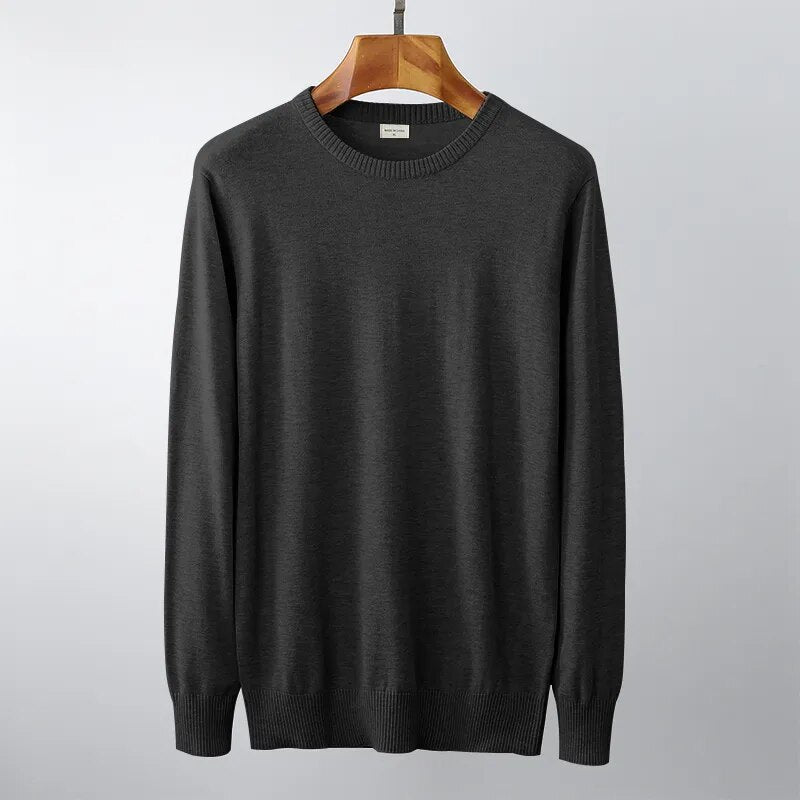 Plus Size Men Sweaters Pullover Male Solid Cotton Pullovers Underwear Autumn Spring Winter  Jersey Slim Sweater Jumper