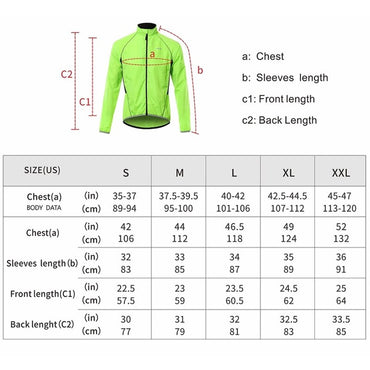 Men Cycling Windbreaker Wind jacket Windproof Waterproof Mountain Bike MTB Clothing Reflective Bicycle Wind Coat Jersey