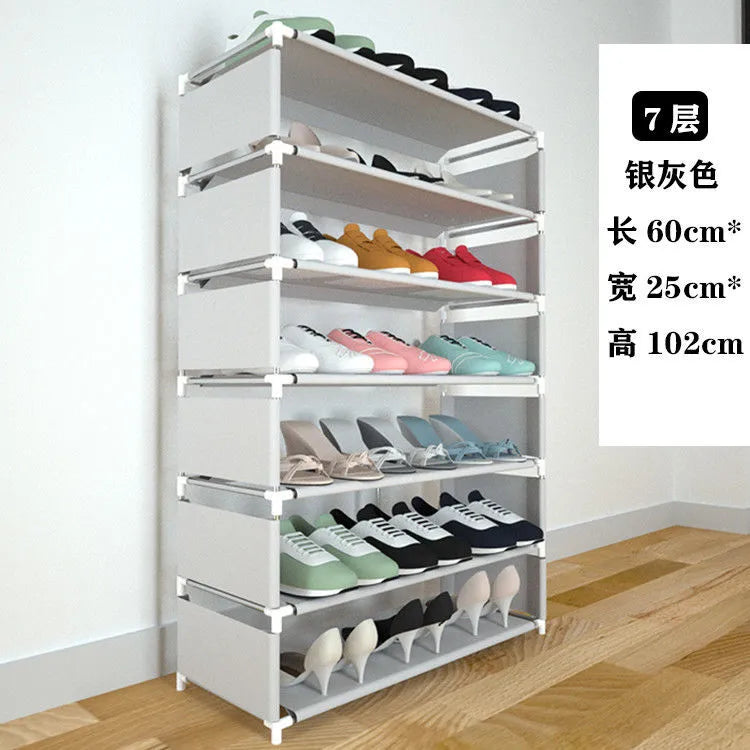 Multi-layer assembly dust-proof shoe cabinet household port dormitory economical special storage rack