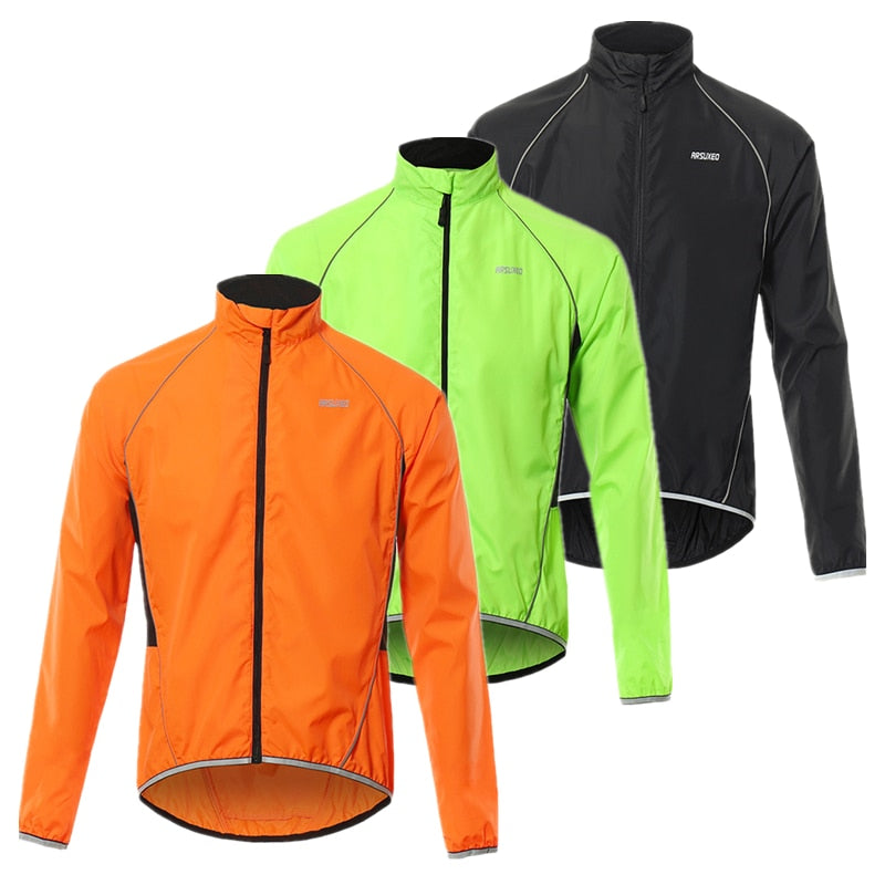 Men Cycling Windbreaker Wind jacket Windproof Waterproof Mountain Bike MTB Clothing Reflective Bicycle Wind Coat Jersey