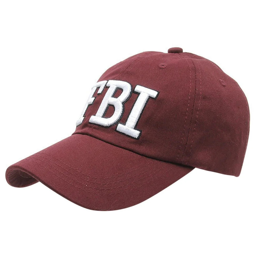 1pc Men Hat & Cap FBI Fashion Leisure Embroidery CAPS Unisex Baseball Caps