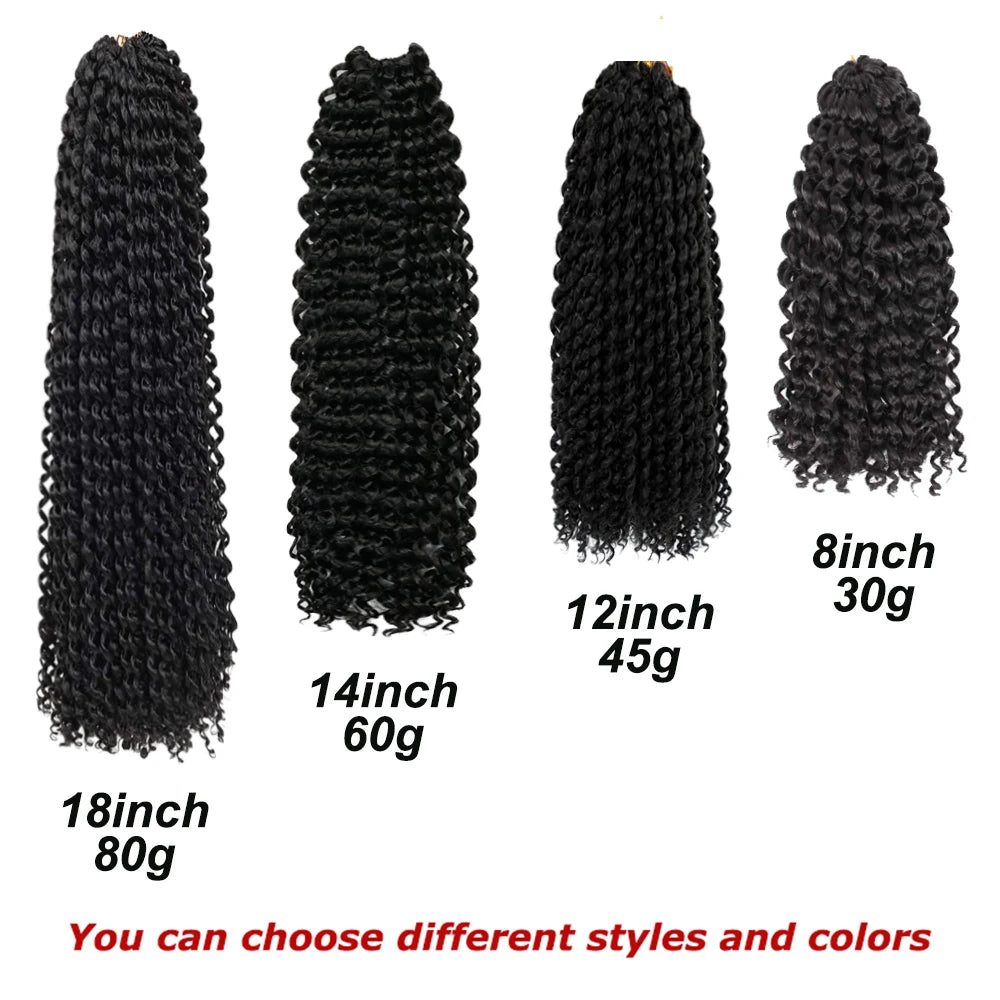 Hair Nest Afro Kinky Curly Braiding Hair Marlybob Crochet Braids Hair Short Pre-looped Crochet Passion Twist Braiding Hair