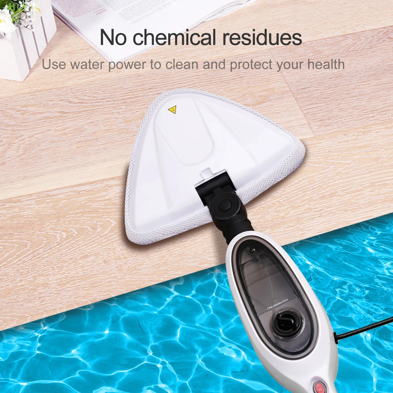 Electric Steam Mop Steam Cleaner for Tile and Hardwood 8 in 1 Floor  Steamer for Carpet Floor with Convenient Detachable Handle