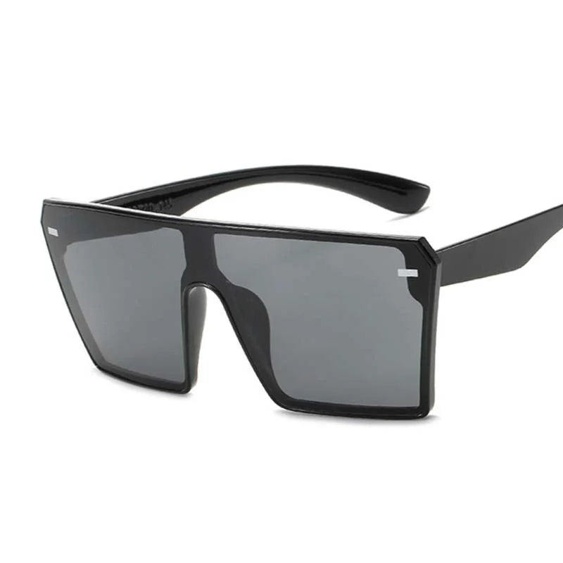 Vintage Square Sunglasses Woman Oversized Gradient Plastic Sun Glasses Ladies Sports Style Cool Fashion Mirror Oculos De Sol