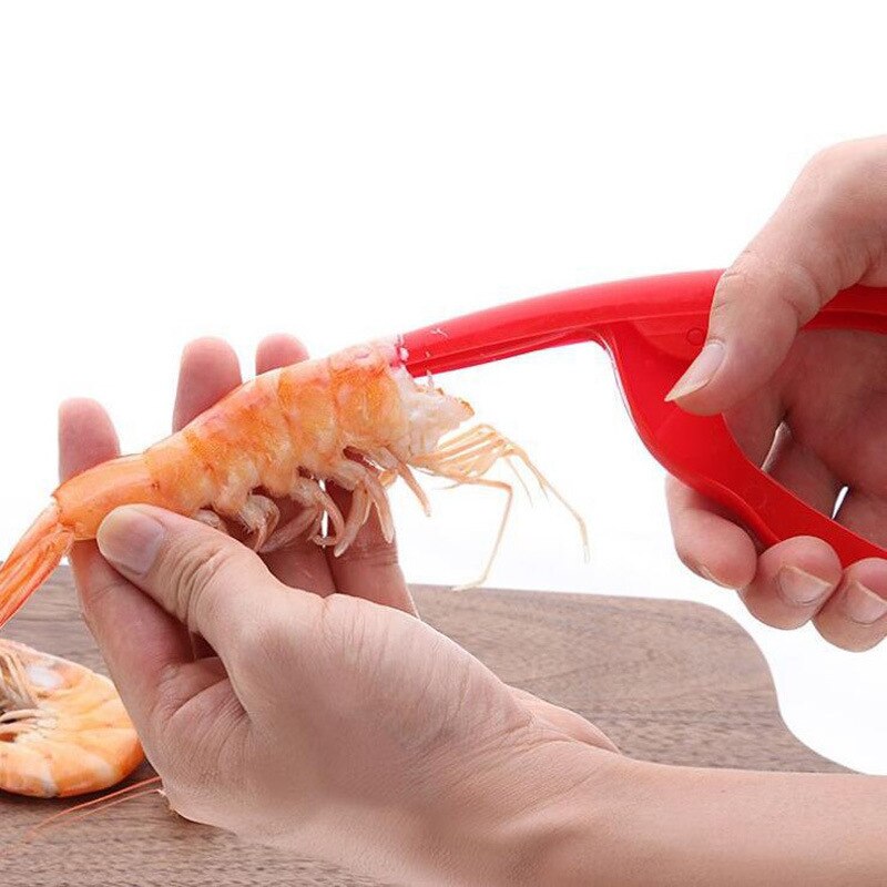 Shrimp Peeler Stainless Steel Prawn Shrimp Peeling Plier Shrimp Deveiner Peel Device Fishing Knife Creative Kitchen Gadget