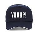 Summer Style Funny Adult YUUUP! Print letters Baseball cap High Quality 100%Cotton Unisex adjustable snapback hat bone