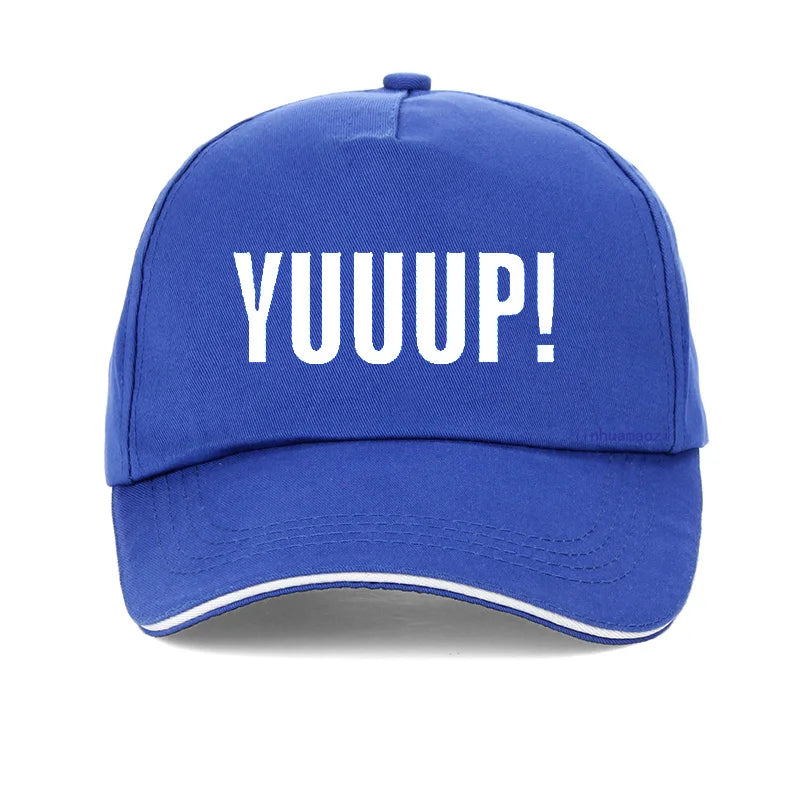 Summer Style Funny Adult YUUUP! Print letters Baseball cap High Quality 100%Cotton Unisex adjustable snapback hat bone