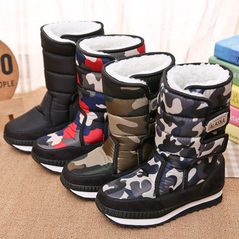 Children Boots Boys Snow Boots Girls Sport Children Shoes For Boys Sneakers Fashion Leather Child Shoes Kids Boots 2021 Winter