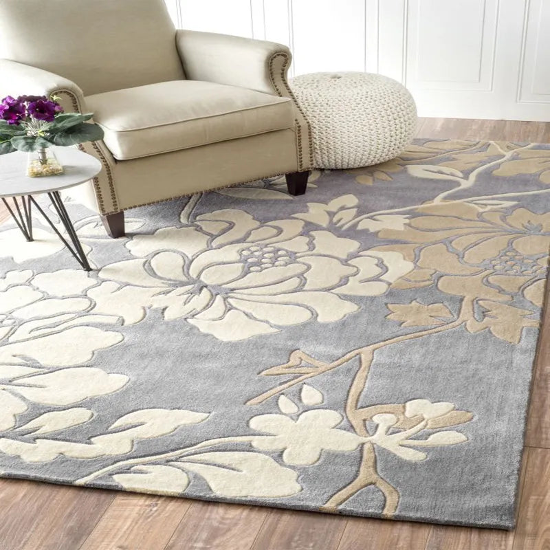 100% Acrylic Carpets For Living Room Thicken Soft Area Rugs For Bedroom Pastoral Style Rugs And Carpets Table Floor Mat