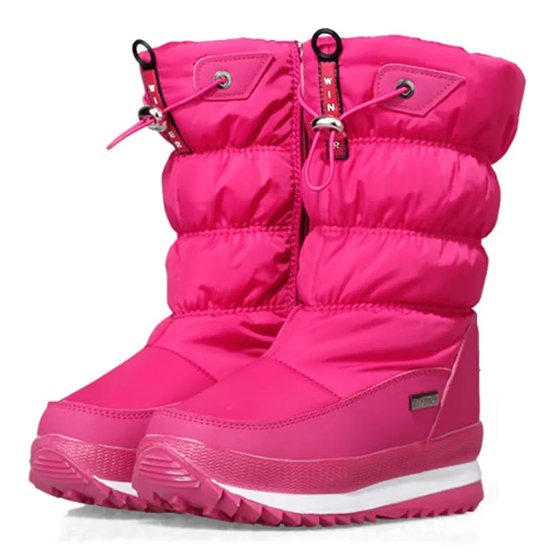 Winter Platform girls Boots Children Rubber anti-slip Snow Boots Shoes for girl big Kids Waterproof Warm Winter Shoes Botas