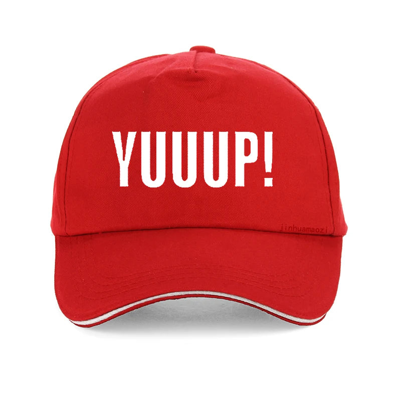 Summer Style Funny Adult YUUUP! Print letters Baseball cap High Quality 100%Cotton Unisex adjustable snapback hat bone
