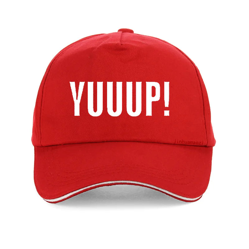 Summer Style Funny Adult YUUUP! Print letters Baseball cap High Quality 100%Cotton Unisex adjustable snapback hat bone