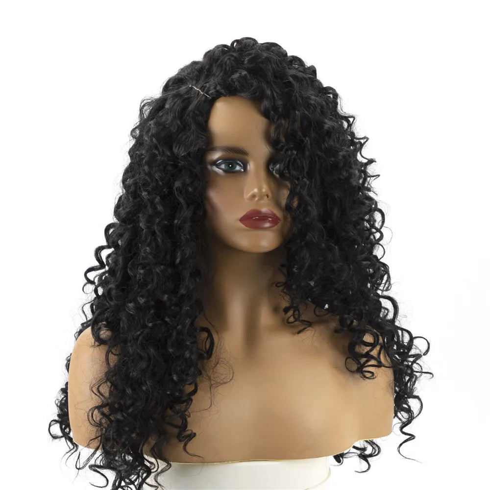 Long Curly Wig For Women High Temperature Hair Synthetic Wigs for Black Women Natural Wigs Women Cosplay Wig Female
