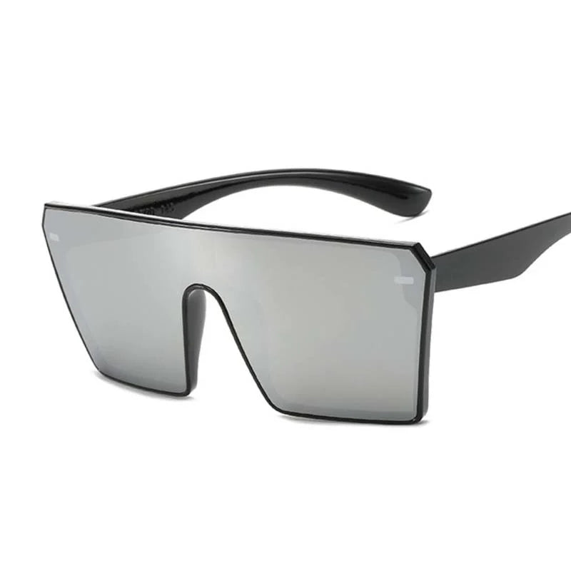 Vintage Square Sunglasses Woman Oversized Gradient Plastic Sun Glasses Ladies Sports Style Cool Fashion Mirror Oculos De Sol