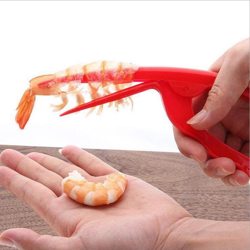 Shrimp Peeler Stainless Steel Prawn Shrimp Peeling Plier Shrimp Deveiner Peel Device Fishing Knife Creative Kitchen Gadget