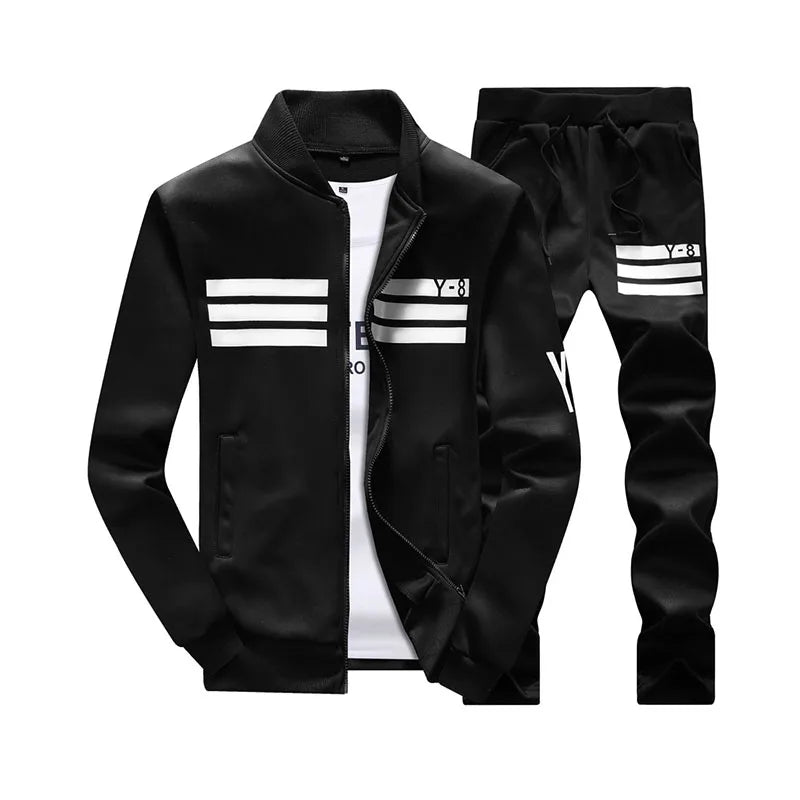 8XL 9XL Men's Trucksuits Male Oversized Casual Set Baseball Sweat Suit Men Clothing Sportwear Plus Size Jogging Suit AFTZ02