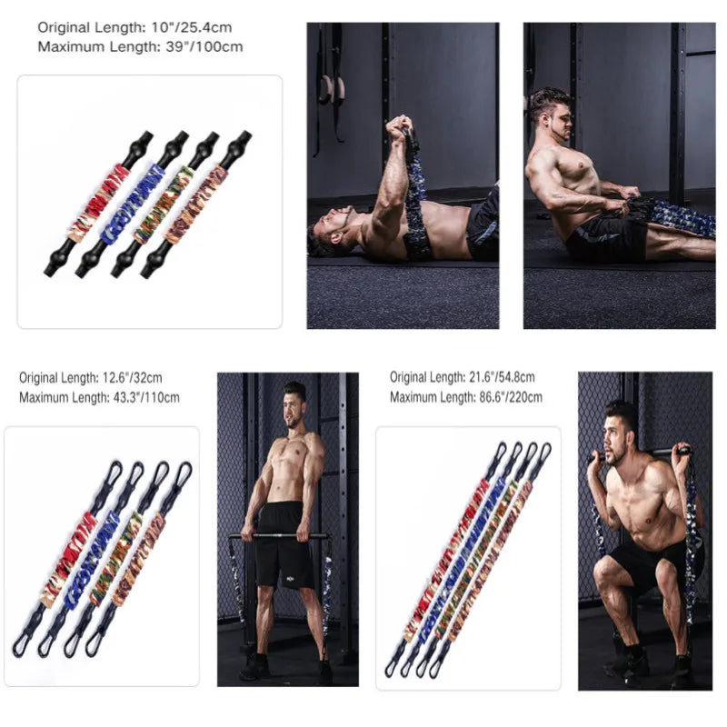 INNSTAR Resistance Bands Accessories Elastic Band Fitness Handle Foot Strap Gym Full Body Workout Bench Press Exercise Equipment