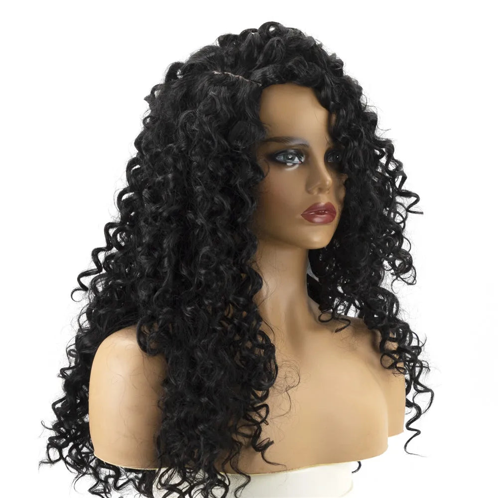 Long Curly Wig For Women High Temperature Hair Synthetic Wigs for Black Women Natural Wigs Women Cosplay Wig Female