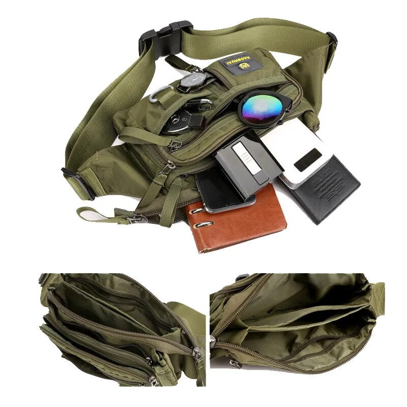 Anti-theft Money Pocket Phone Chest Bag Waterproof Zipper Nylon Men Waist Belt Bags Shoulder Pack Women Bum Bag Fanny Packs Male
