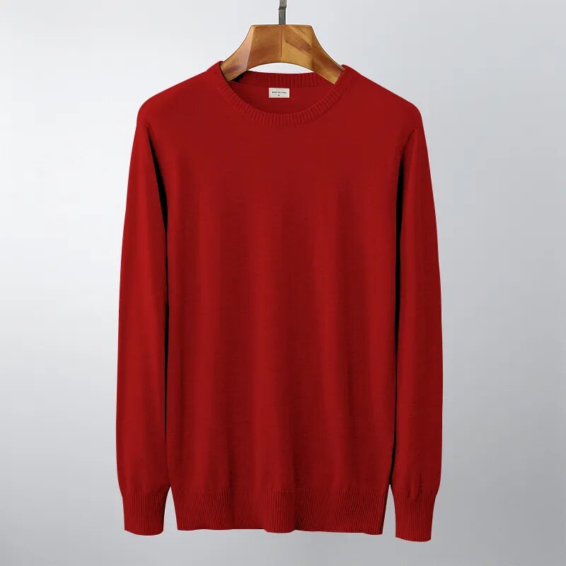 Plus Size Men Sweaters Pullover Male Solid Cotton Pullovers Underwear Autumn Spring Winter  Jersey Slim Sweater Jumper