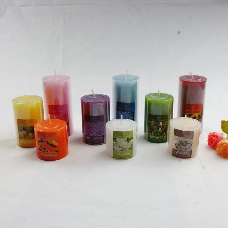 Cylindrical Aromatherapy Smokeless Candle Romantic Scented candles Fragrance Aroma Air Cleaner Wedding Birthday gift