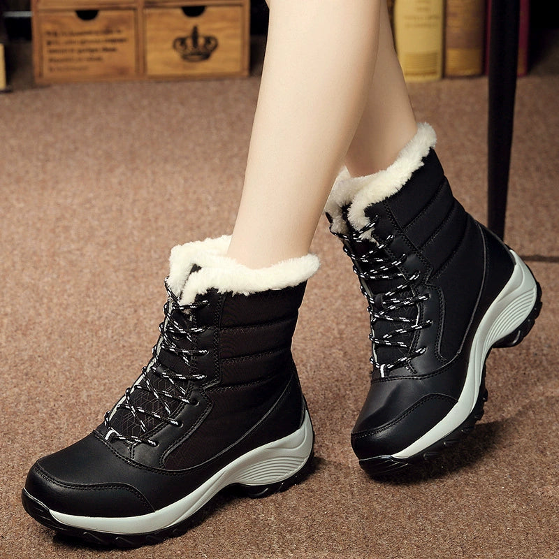 Women's Waterproof Shoes Winter Warm Snow Boots