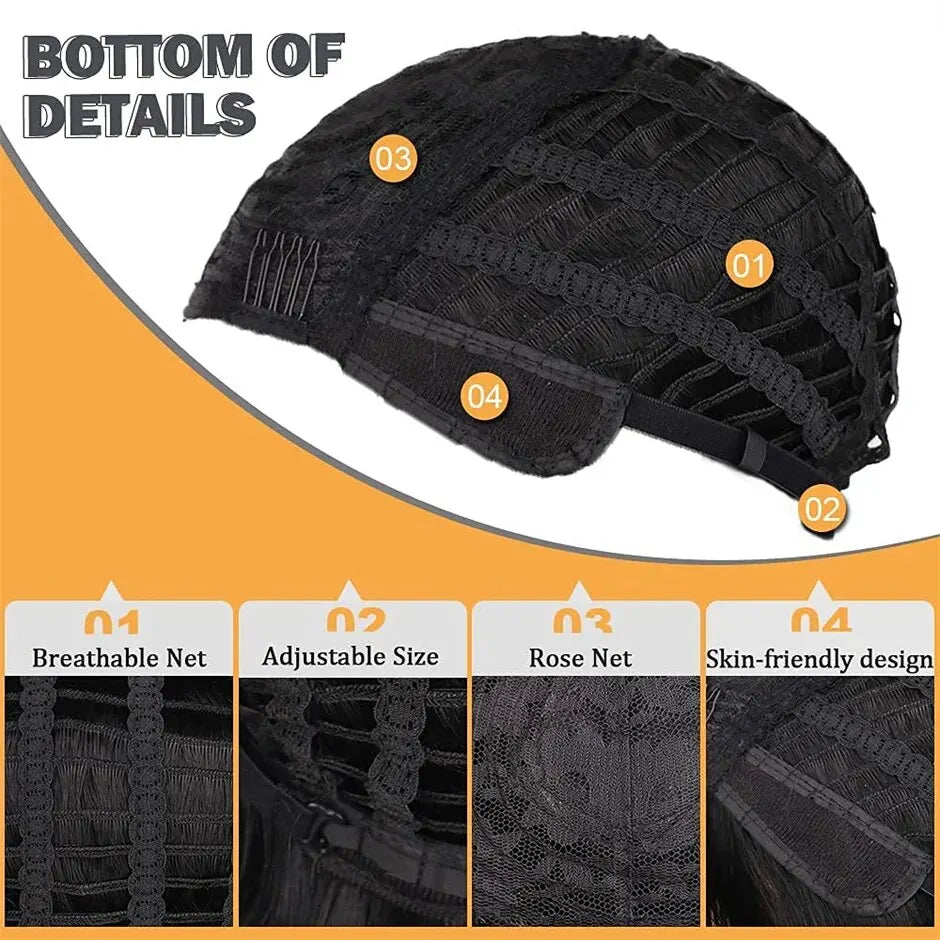 Short Wavy Bob Wigs with Bangs for Women Short Bob Curly Wig Synthetic Hair Wavy Wigs Heat Resistant Fiber Wig