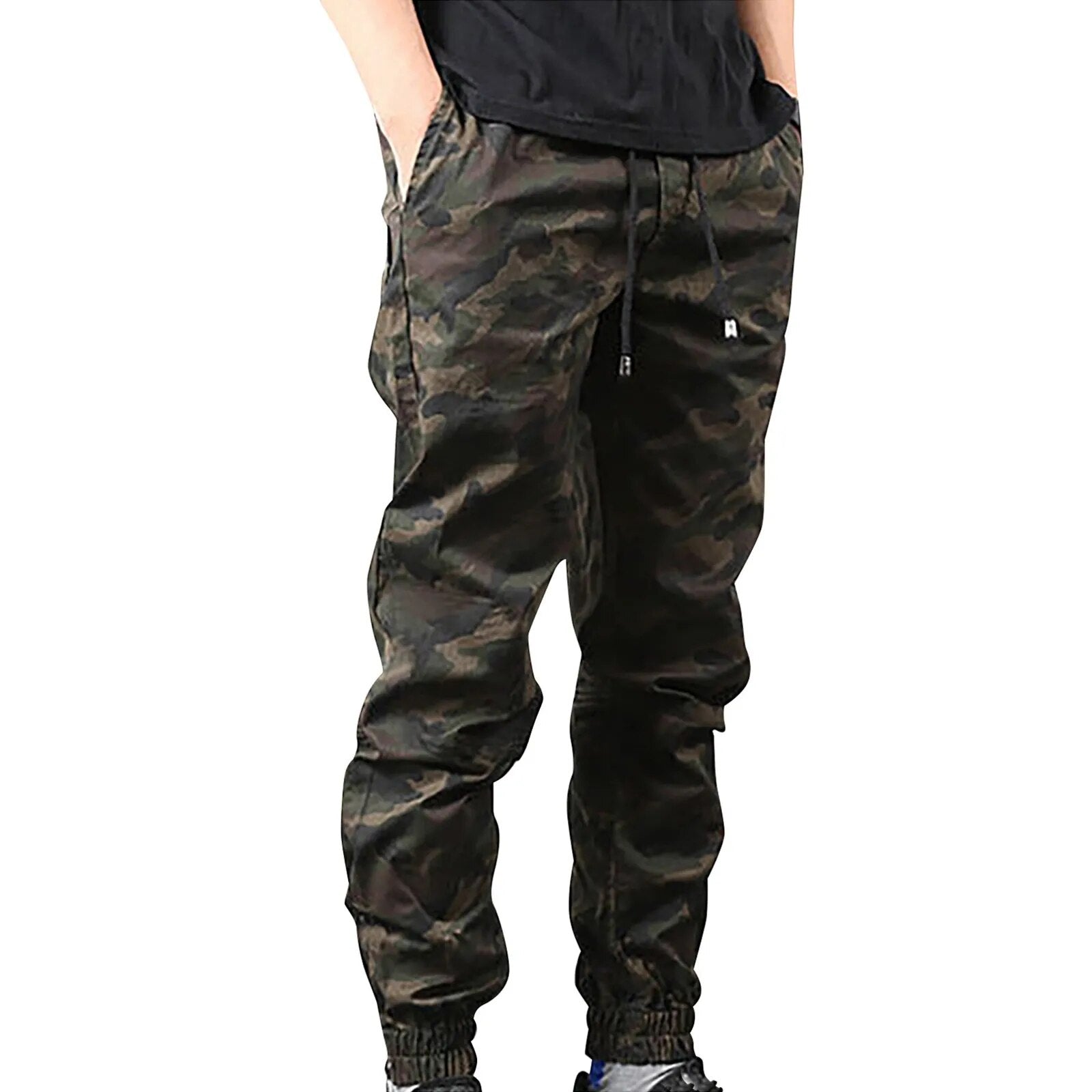 Camouflage Military Jogger Pants Streetwear Casual Trousers Men Cotton Joggers Sweatpants Plus Size Straight Slacks Hombre Pants