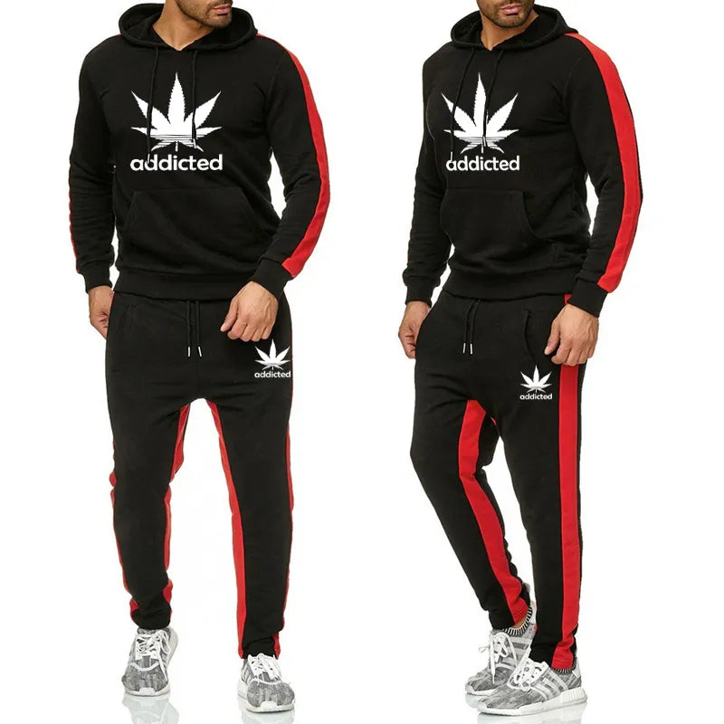 Mens Sweat-shirt Set Hoodies and Sweatpants High Quality Male Outdoor Casual Sports Jogging Suit Gym Longsleeve Tracksuit S-4XL