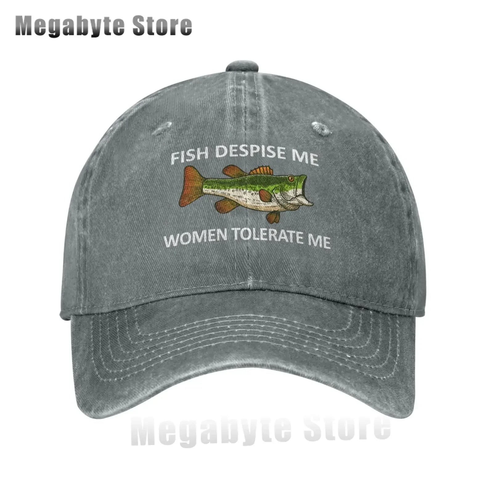Funny Fishing Cap Fish Despise Me Women Tolerate Me Cap Men Baseball Caps Cool Cap