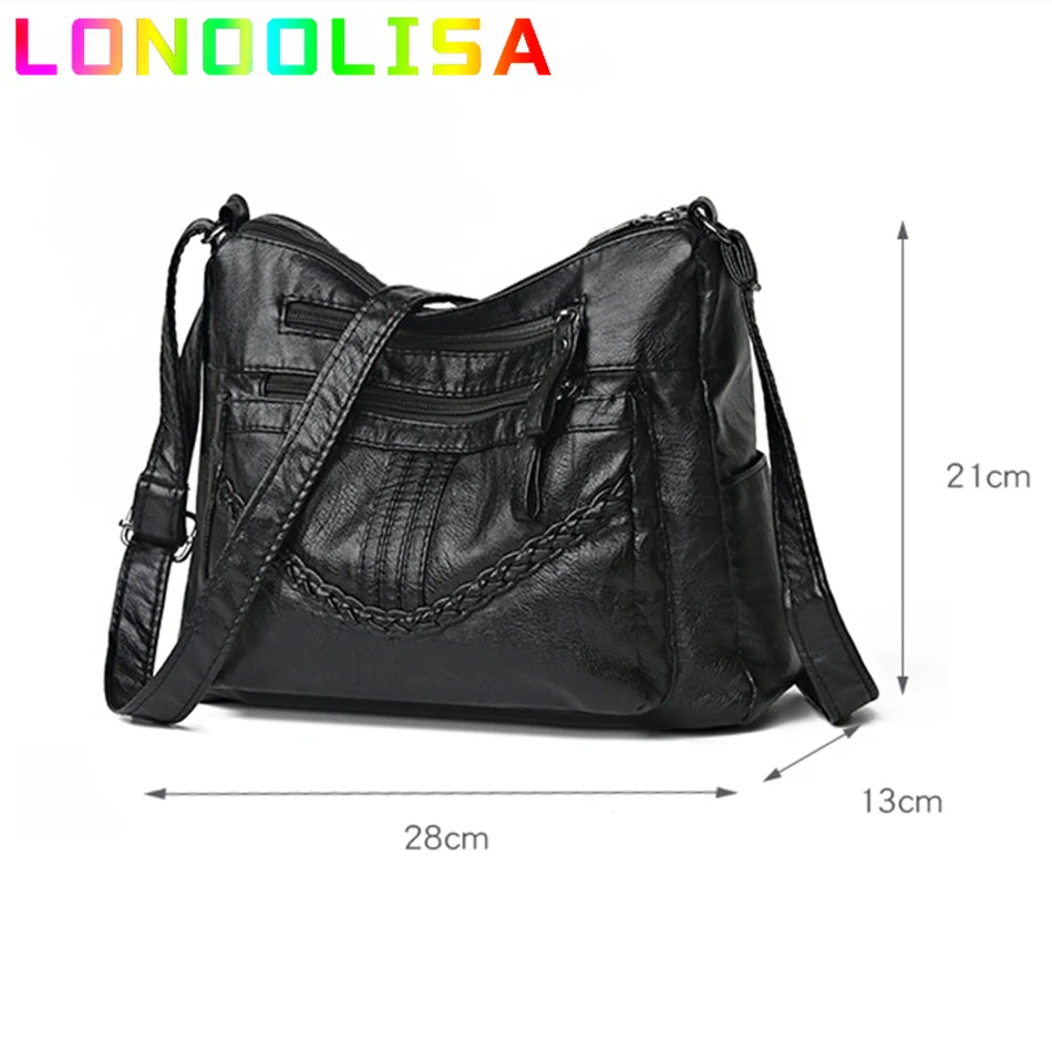 Soft Pu Leather Purses and Handbags 2022 High Quality Women's Messenger Bag Designer Ladies Crossbody Shoulder Sac A Main Bolsos