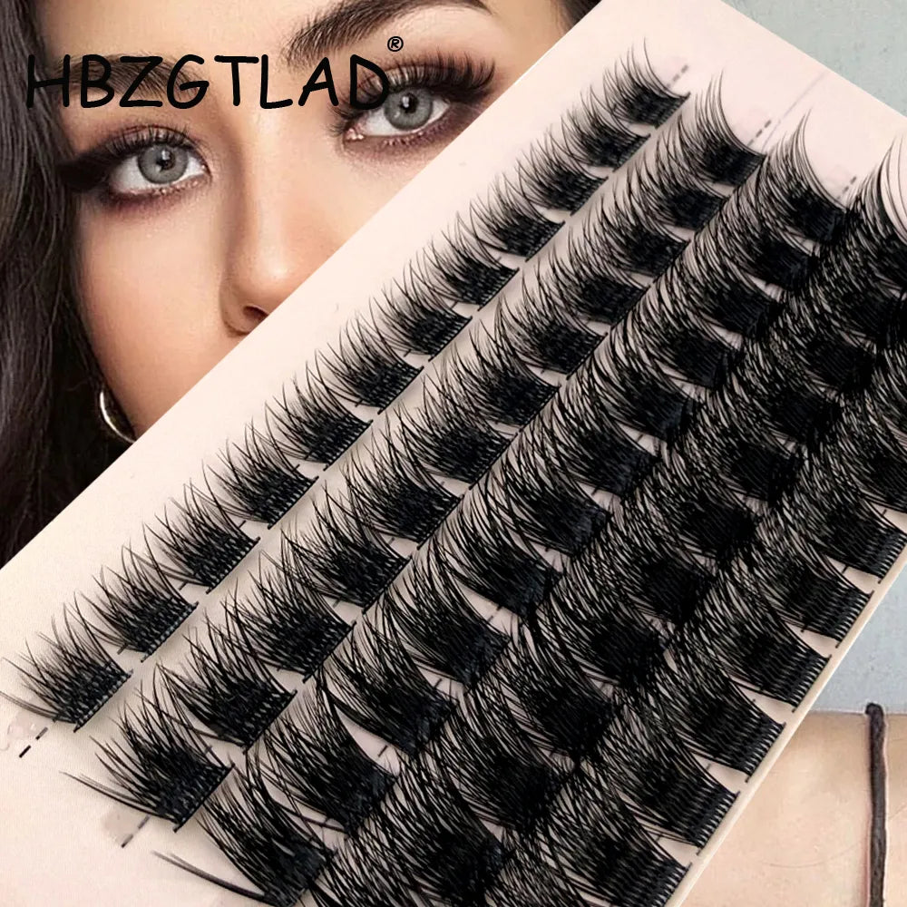 60 pcs Fluffy Single Cluster Lashes Makeup Individual Cluster Eye Lashes Grafting Fake False Eyelashes Segmented Natural lashes