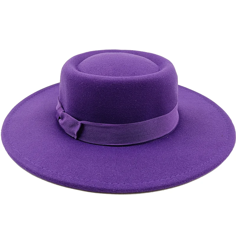 Sombrero Raised Top Fedora Hat 2023 New European and American Fedora Hat Jazz Hat Men's Round Top Hat New Wholesale Sombrero