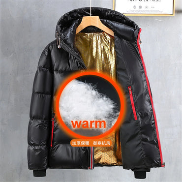 Down Jacket Men Winter Warm Thick Jackets  Men's Puffer Jacket Fashion Casual Winter Coat