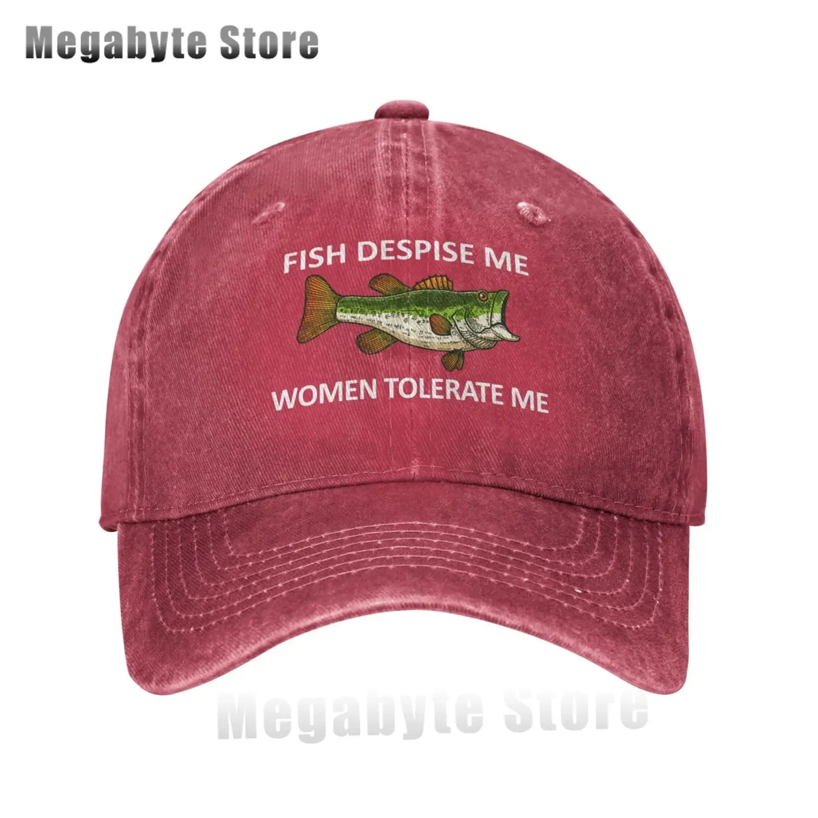 Funny Fishing Cap Fish Despise Me Women Tolerate Me Cap Men Baseball Caps Cool Cap