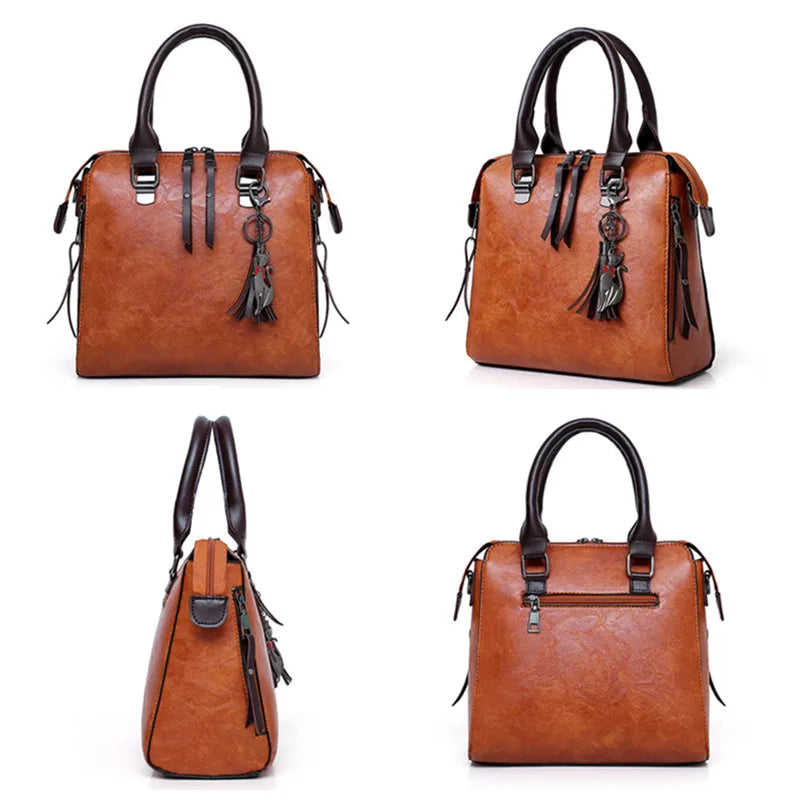 Luxury Brand Women's Handbags Shoulder Bag Wallets 4 Piece Set Large Capacity Ladies Messenger Bags Leather Tote Bag for Women