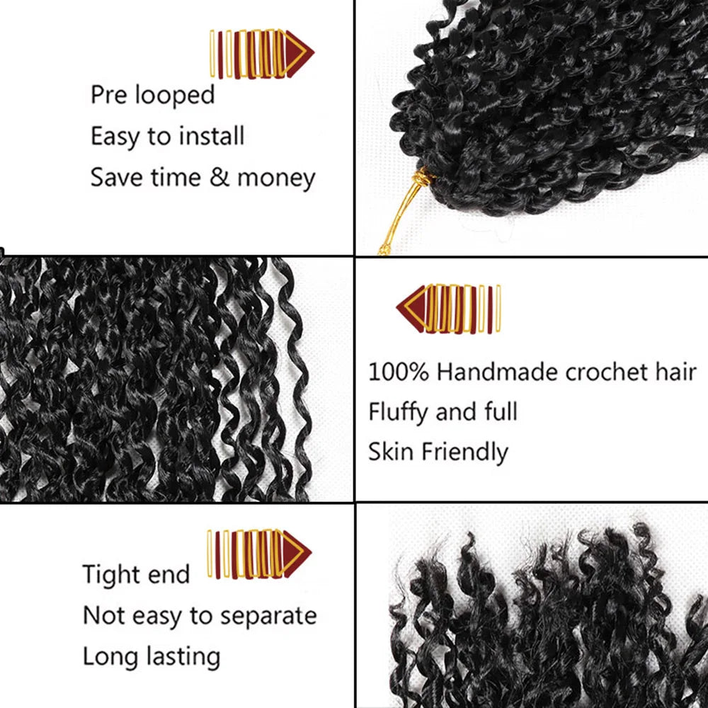 Hair Nest Afro Kinky Curly Braiding Hair Marlybob Crochet Braids Hair Short Pre-looped Crochet Passion Twist Braiding Hair