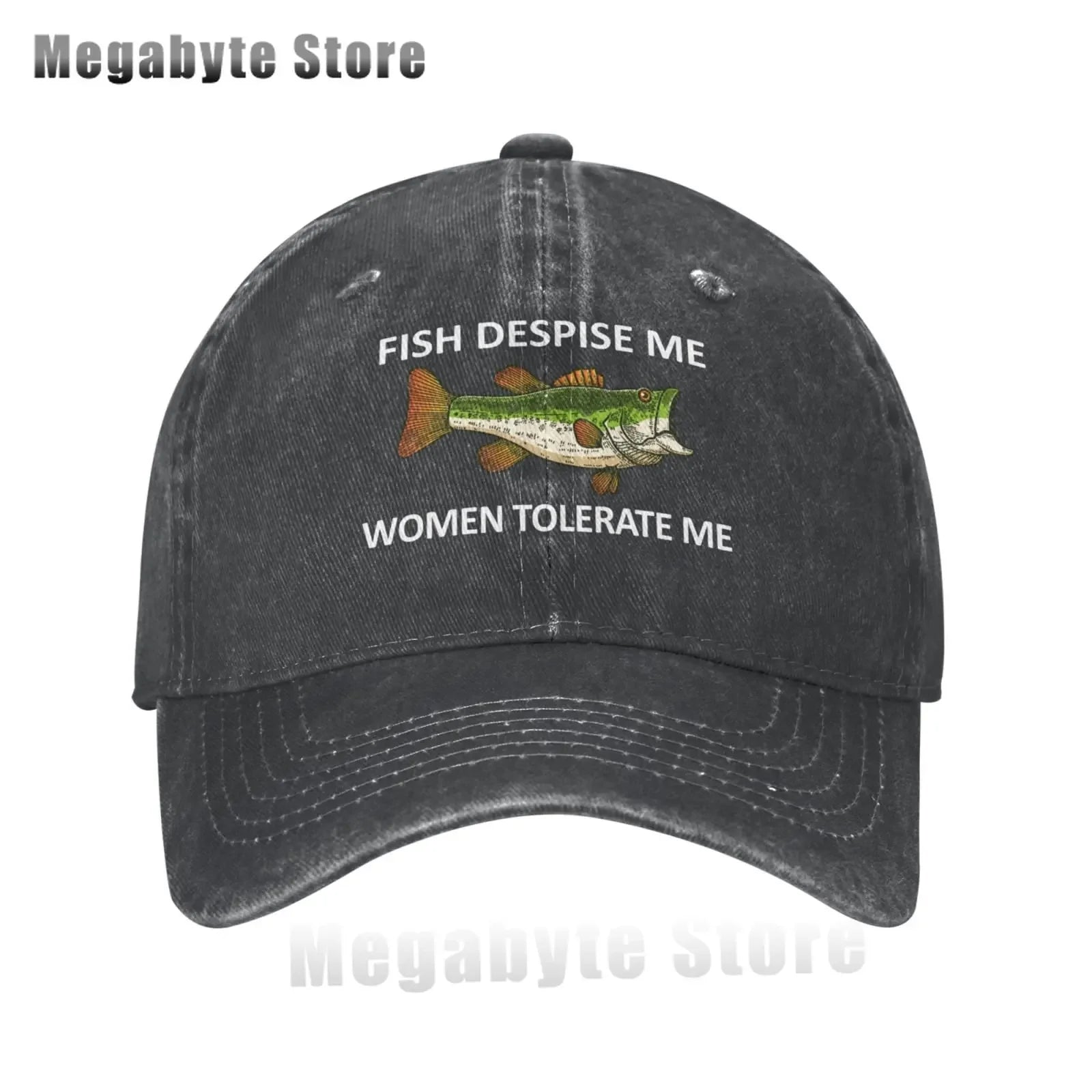 Funny Fishing Cap Fish Despise Me Women Tolerate Me Cap Men Baseball Caps Cool Cap