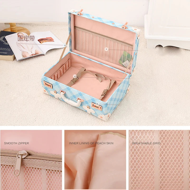 Mini suitcase female small boarding code box student small fresh and high-value suitcase 13-inch suitcase