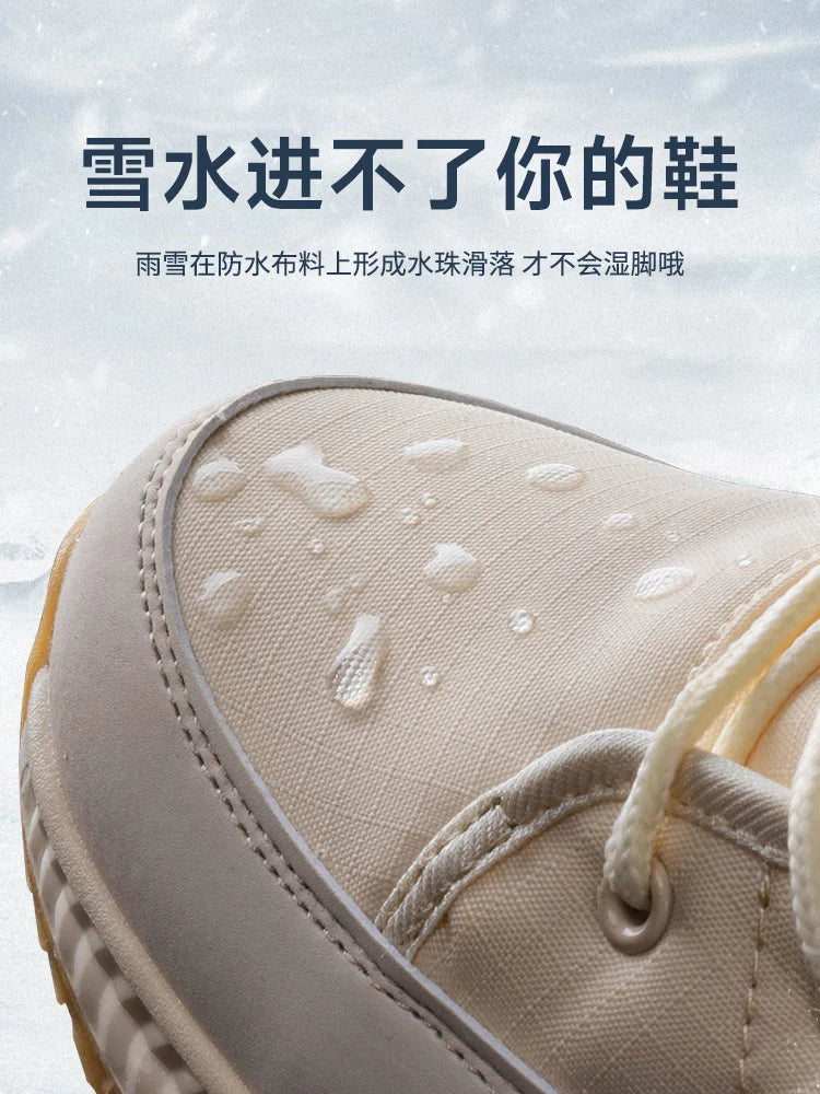 Women's winter boots 2023 thickened winter shoes women snow boots waterproof anti-skid warm lady ankle boots for -40 degrees