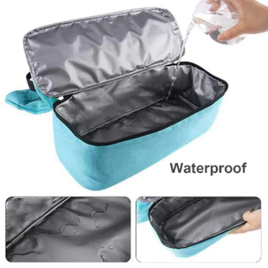 Outdoor Insulated Cooler Bag Portable Beach Mesh Bag Upgraded version Food Picnic Mesh Waterproof Storage Bag