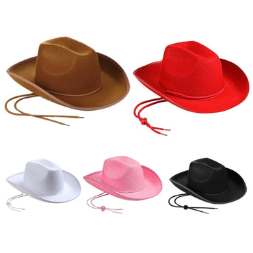 YIYI Wedding Party Felt Fedora Hat Wide Brim Cowboy Hat