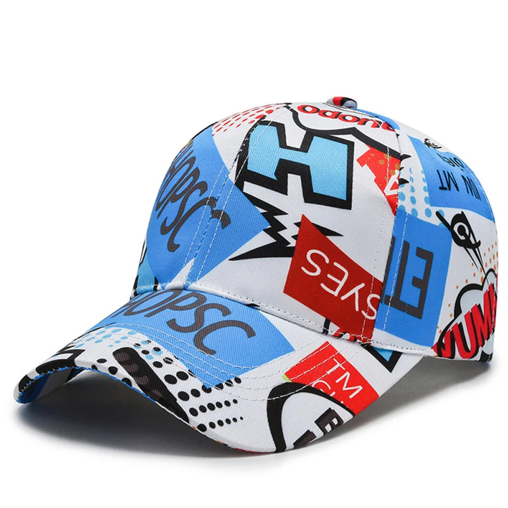 Summer Autumn Unisex Trend Print Poker Chain Letter Element Baseball Cap for Men Women Street Outdoor Hip Hop Snapback Hat q252