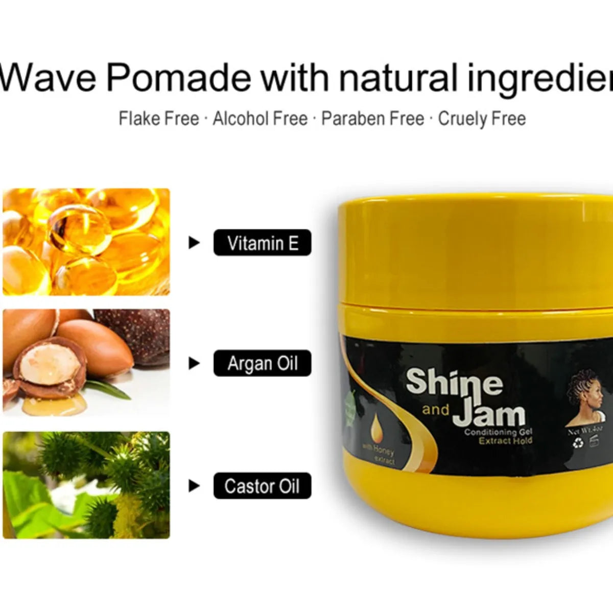 200g Hair Control Pomade Styling Braiding Cream for Lock and Twist Cornrow Tames Frizz Edges Wax Braid Gel Hair Styling Products